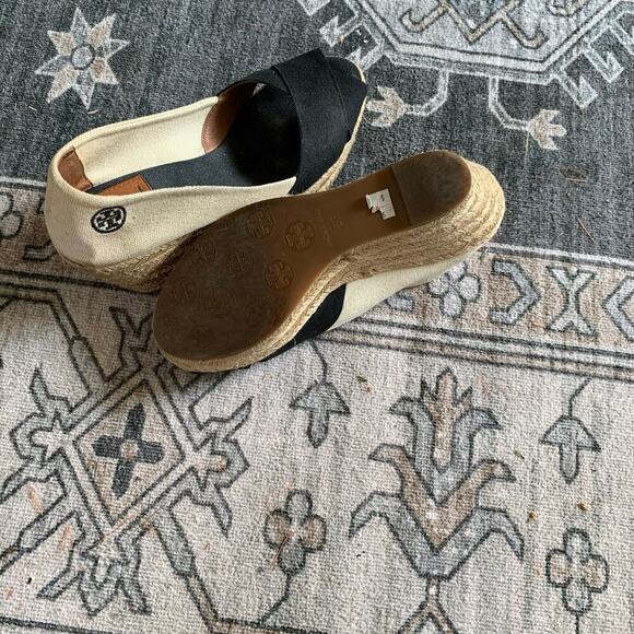 Tory Burch Wedges Filipia Espadrille Size 38 - Picture 4 of 4